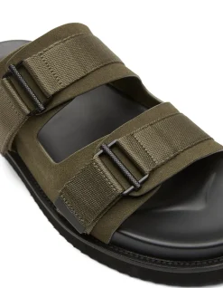 HUNTER LEATHER SLIDE