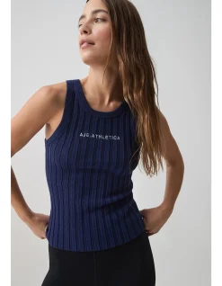 Hydra Logo Knit Ribbed Top