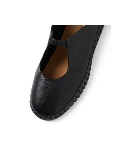 Hylow Soft Leather Elastic Strap Flats