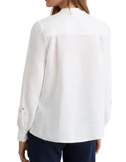 Ida Embroided Linen Top