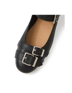 Ideal Triple Buckle Mary Jane Flats