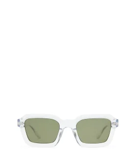IMPOSSIBLE CLEAR SQUARE GREEN MONO SUNGLASSES