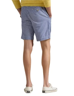 9-Inch Straight Fit Gingham Oxford Short