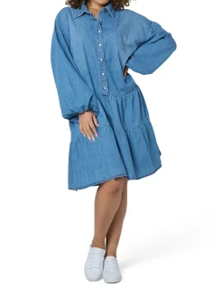 INDIGO TONIC - EMER DENIM MINI DRESS