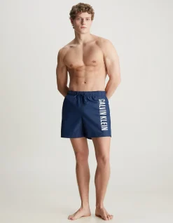 Intense Power Logo Medium Length Swim Shorts