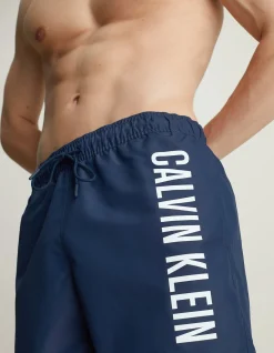 Intense Power Logo Medium Length Swim Shorts