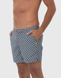 Iris Square Mens Navy Swim Shorts