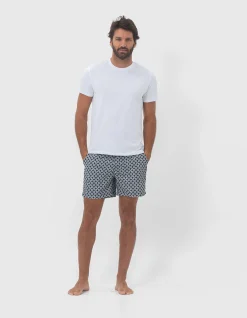 Iris Square Mens Navy Swim Shorts