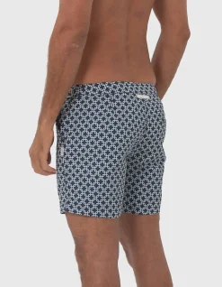 Iris Square Mens Navy Swim Shorts