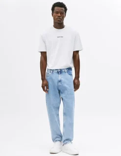 Isaac Relaxed Tapered Light Wash Jeans