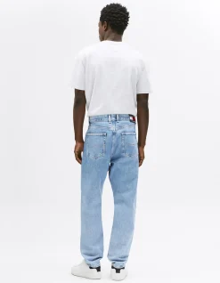 Isaac Relaxed Tapered Light Wash Jeans