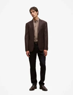 Italian Wool Check Blazer