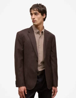 Italian Wool Check Blazer