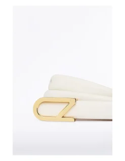 IVORY CZ THIN LOGO BELT