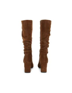Jackpot Slouch Leather Knee Boot