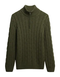 Jacob Cable Knit Half Zip