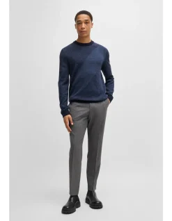 Jacquard Pattern Virgin Wool Sweater