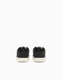 Jacquard Sneaker with Allover Eagle Logo