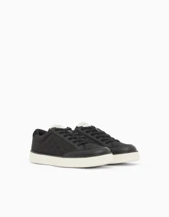 Jacquard Sneaker with Allover Eagle Logo