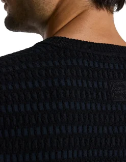 JACQUARD CREW NECK SWEATER