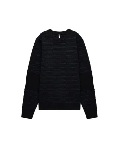 JACQUARD CREW NECK SWEATER