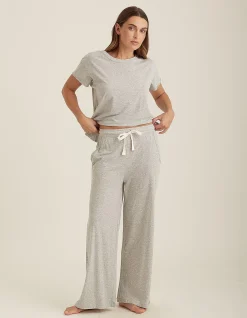 Jada Organic Cotton Boxy Tee Wide Leg Pant Set