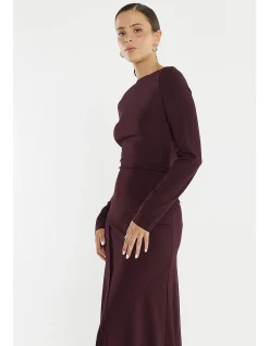 JADE SEAMED JERSEY DRESS