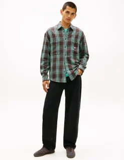 Jaimie Relaxed Flag Straight Leg Black Jeans