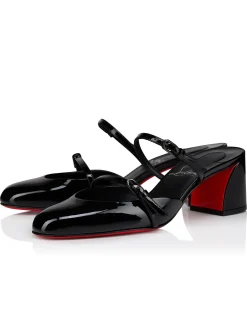 JANE NINA 55MM PATENT LINING BLACK PUMPS