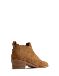Jassie Toast Suede Leather Ankle Boot