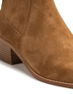 Jassie Toast Suede Leather Ankle Boot