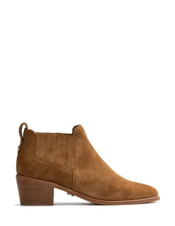 Jassie Toast Suede Leather Ankle Boot