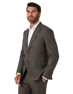 JB CHOC STRETCH NOTCH LAPEL SUIT JACKET
