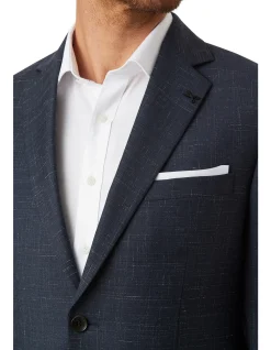JB TEXTURED NOTCH LAPEL SUIT JACKET