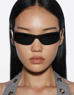 JEN Black wrapped acetate frame