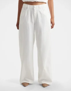 Jenna Mid Rise Palazzo Wide Leg Jeans