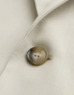 Jerrett Wool Elastine Blazer 2btn SB Pearl White