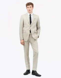 Jerrett Wool Elastine Blazer 2btn SB Pearl White