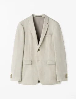 Jerrett Wool Elastine Blazer 2btn SB Pearl White
