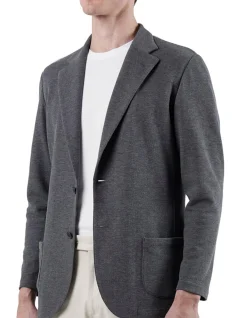 Jersey Casual Jacket Grey Knit