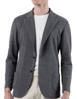 Jersey Casual Jacket Grey Knit