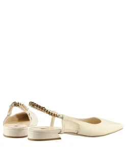 Jessica Patent Leather Slingback Flat