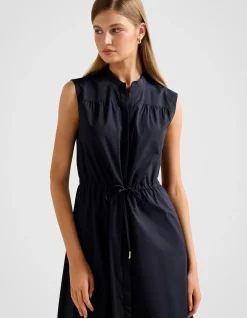 JESSIE DRAWCORD SMOCK MIDI DRESS