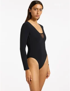 Jetset Lure Long Sleeve One Piece Swimsuit