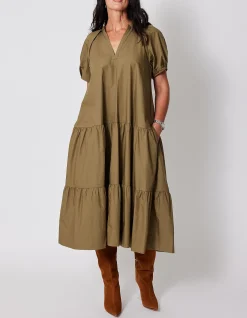 JOAN MAXI DRESS IN KHAKI