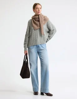 JOANIE POCKET FRONT DENIM JEANS