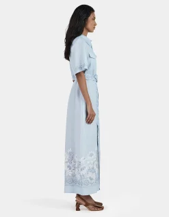 JOE LINEN MIDI DRESS