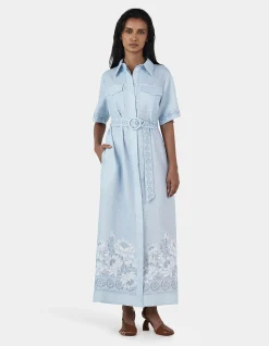 JOE LINEN MIDI DRESS