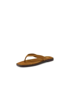 JULIENA Suede Strap Thong Sandals