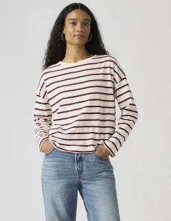Julie Slub Long Sleeve Top